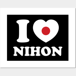 I HEART [LOVE] NIHON Posters and Art